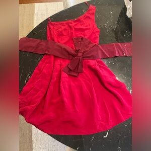 Jay Godfrey One Shoulder Ribbon Dress